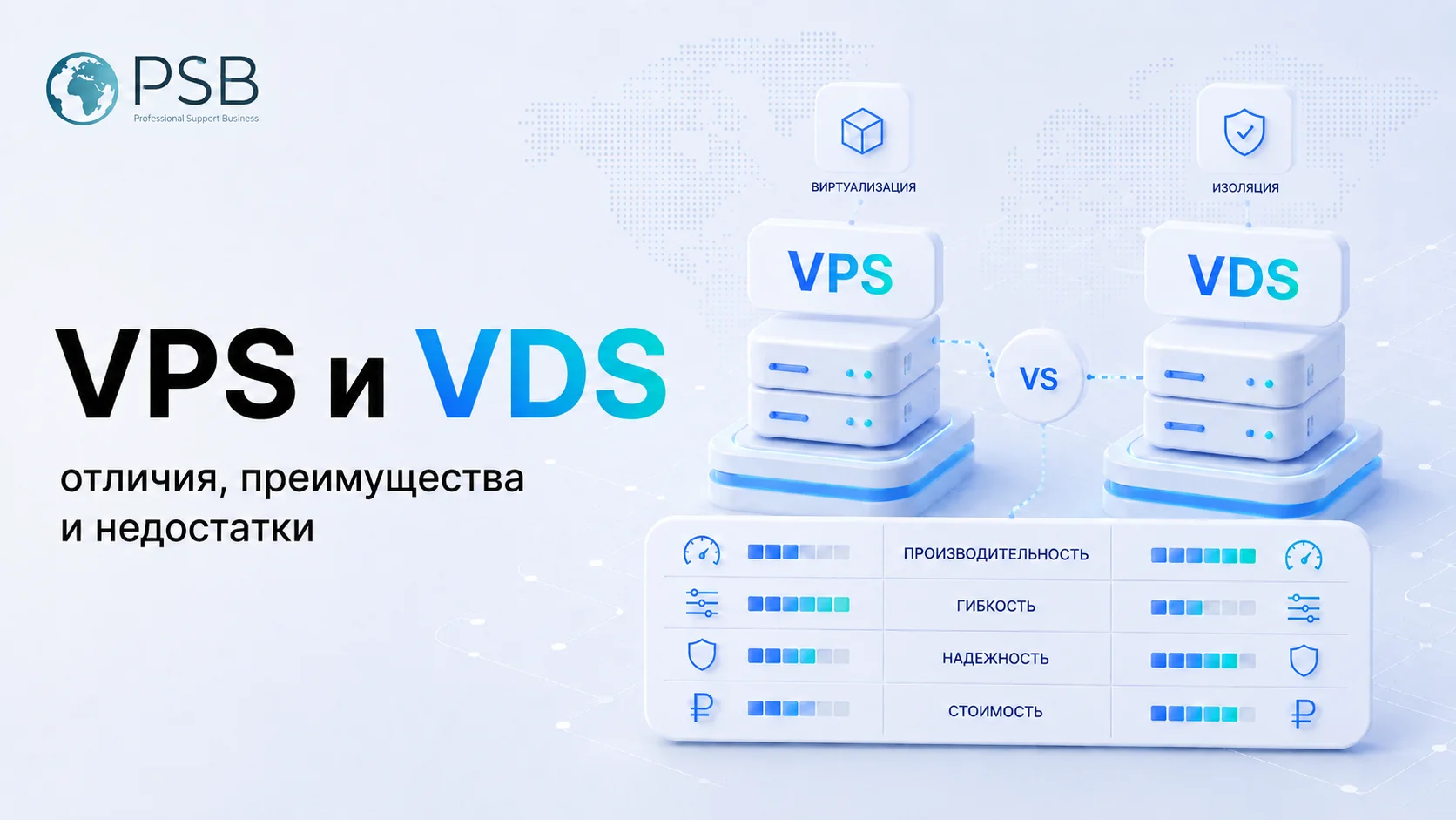 VPS vs VDS: differences, advantages, and disadvantages
